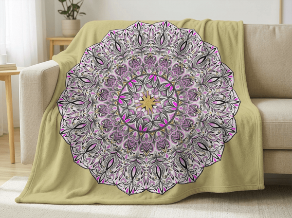 Energetisierte Decke mit Mandala